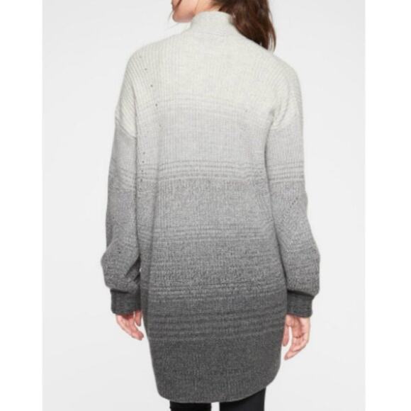 Athleta grey ombré wool cashmere knit open cardigan - Picture 2 of 8